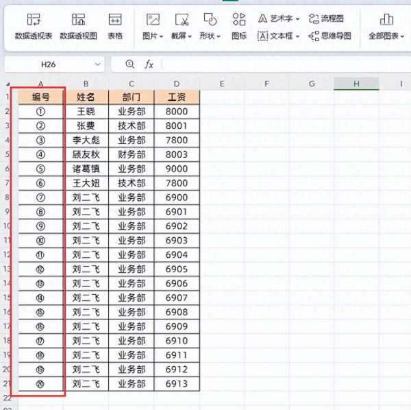 excel数字序号带圈1到20怎么打出来(快速输入带圈的数字序号方法)