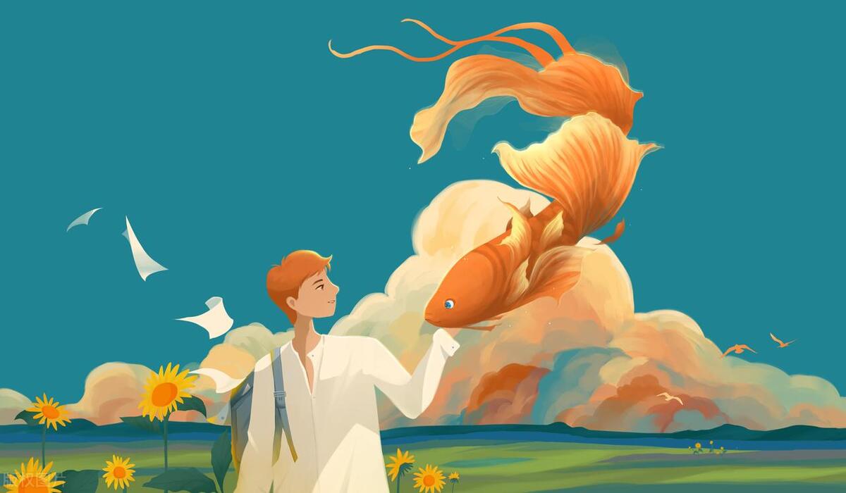 鱼的文案唯美句子短句（锦鲤带来好运的说说）